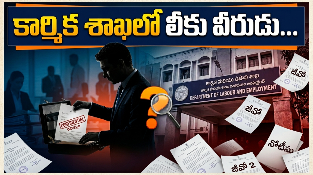 కార్మిక శాఖలో లీకు వీరుడు...? కార్మిక శాఖలో లీకు వీరుడు...?- news10.app
