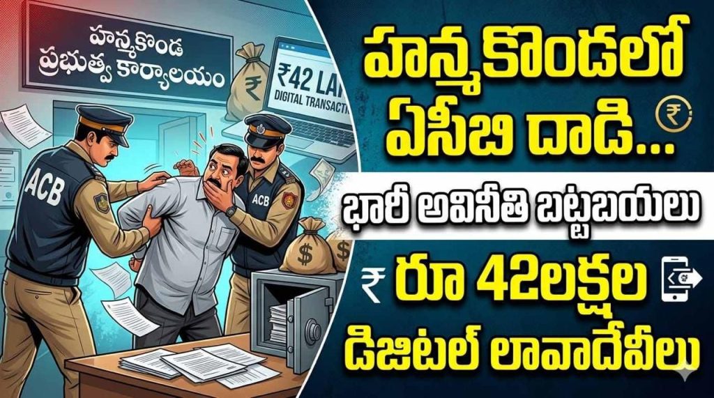 రూ. 42 లక్షల డిజిటల్ లంచాల గుట్టు రట్టు! రూ. 42 లక్షల డిజిటల్ లంచాల గుట్టు రట్టు!- news10.app